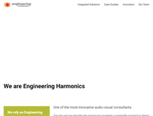 Tablet Screenshot of engineeringharmonics.com